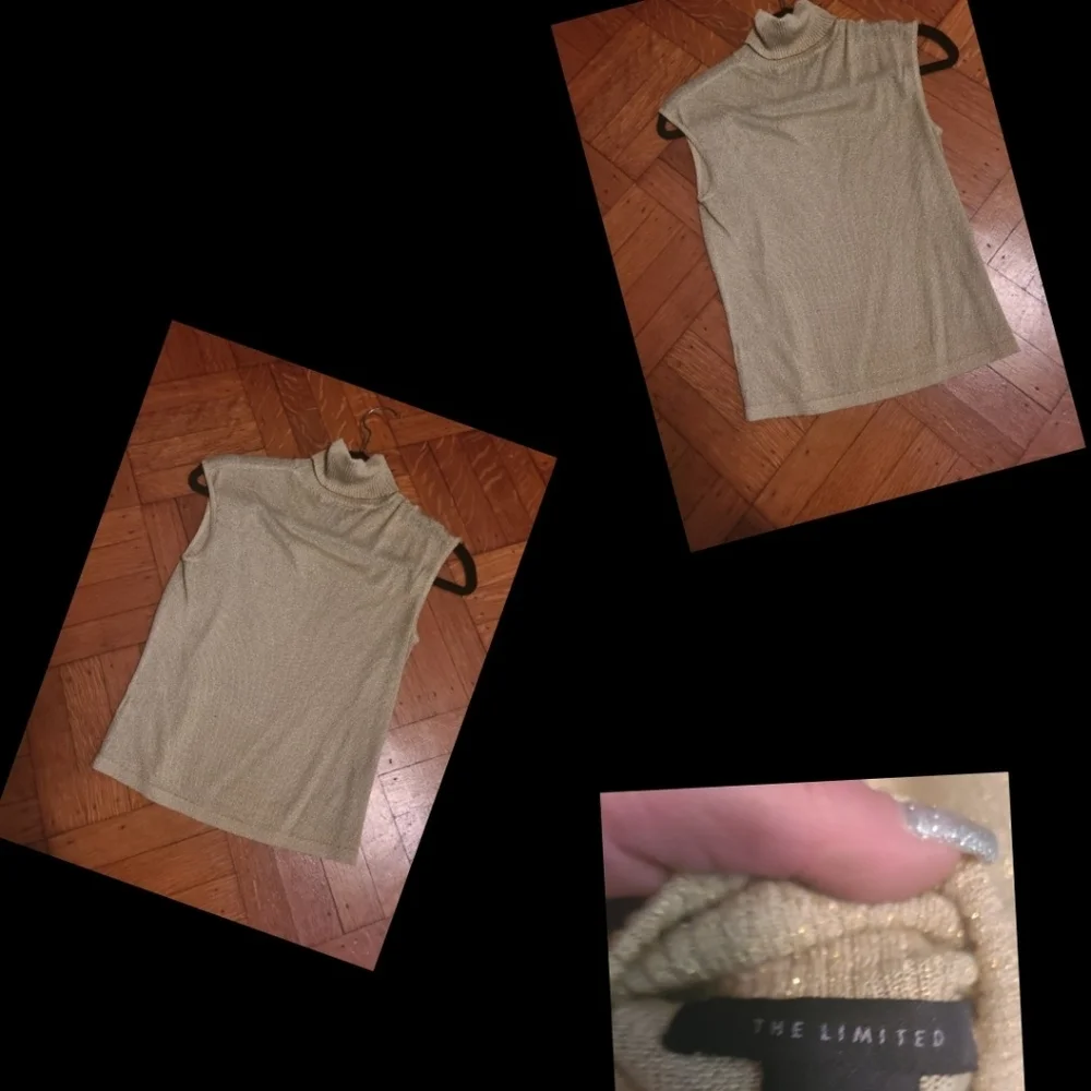 Vibtage The limited turtle neck glitzy sleeveless top - Picture 2 of 4